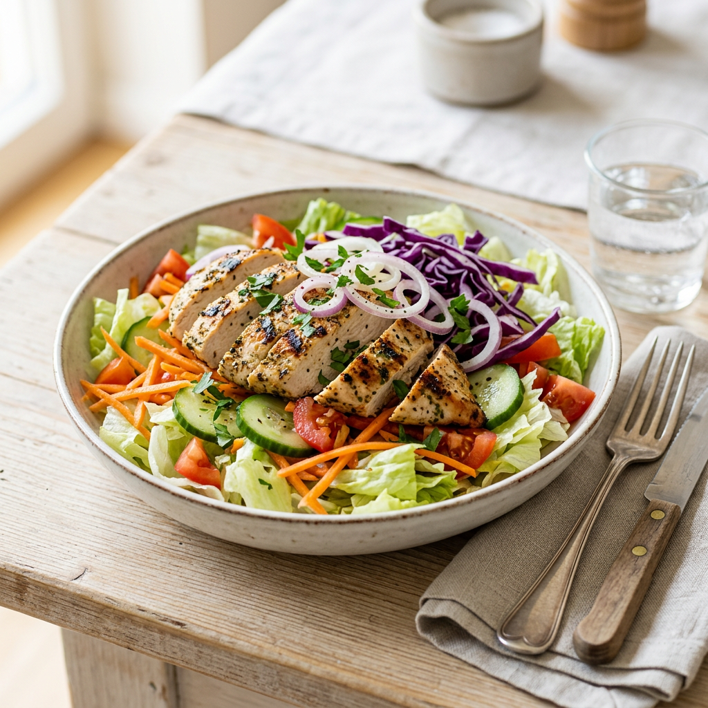 CAESAR´S CHICKEN SALAT